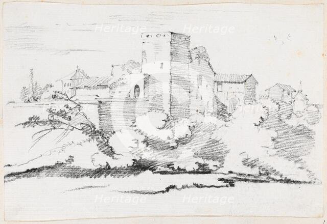 Buildings behind the Vatican, 1744/1750. Creator: Joseph-Marie Vien the Elder.