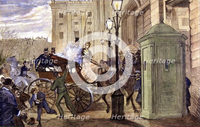 Attempt terrorist on entering the Palace, 30th of December of 1879 to Alfonso XII, King of Spain …