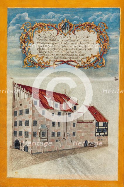 The Nuremberg Residence of the Derrer Family, about 1626-1711. Creator: Georg Strauch.