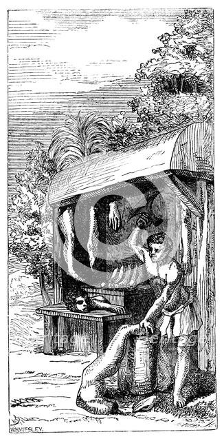 'Butcher's Shop of the Anziques', 1598, (1863). Creator: WH Wesley.