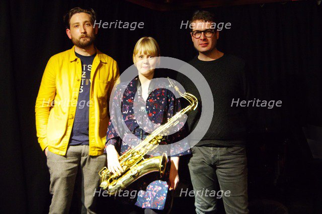 Ferg Ireland, Helena Kay and David Ingamells, Verdict Jazz Club, Brighton, E. Sussex, 15 Dec 2018. Creator: Brian O'Connor.
