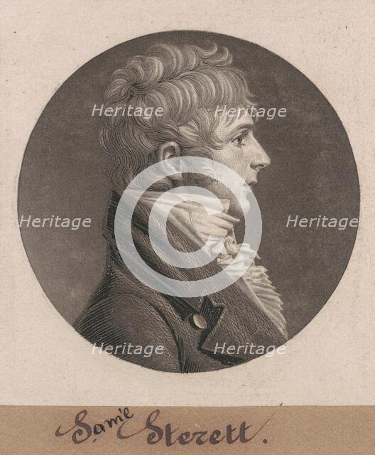 S. Sterett, 1804. Creator: Charles Balthazar Julien Févret de Saint-Mémin.