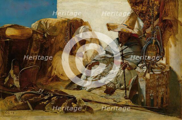 Oriental carpet dealer, 1879. Creator: Eduard Charlemont.