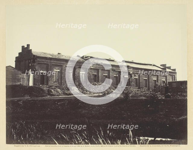 View of the Petersburg Gas Works, May 1865. Creator: Alexander Gardner.