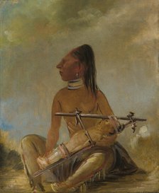 Woman and Child, Showing How the Heads of Children are Flattened, (1837-1839?) Creator: George Catlin.