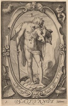 Saturn, 1597. Creator: Jacob Matham.