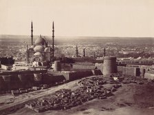 The Citadel and the Mosque of Mohammed Ali, Cairo, 1870s. Creator: Unknown.