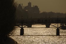 Sunset, River Seine, Paris, France, 2008. Creator: LTL.