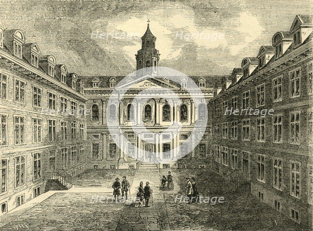 'College of Physicians, Warwick Lane. Interior of the Quadrangle', (c1872). Creator: Unknown.