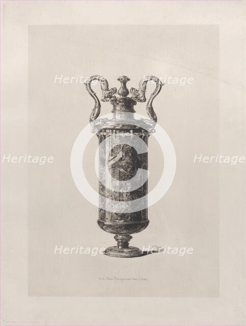 Oriental Jasper Vase, 1864. Creator: Jules-Ferdinand Jacquemart.