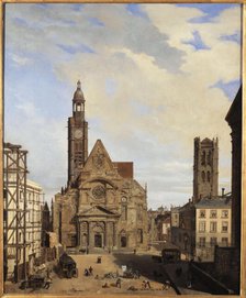 Saint-Etienne-du-Mont church, c1873. Creator: Charles Desire Claude Maillot.