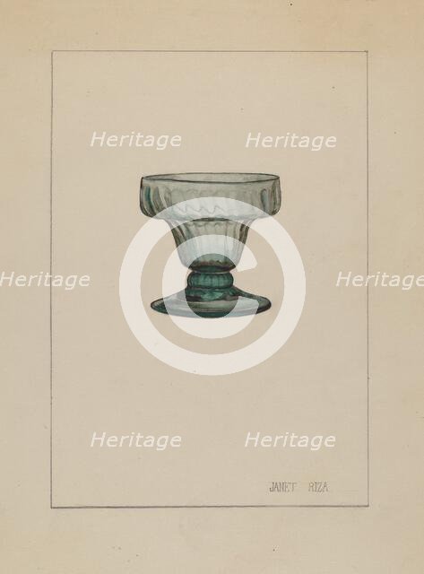 Salt Cellar, c. 1937. Creator: Janet Riza.