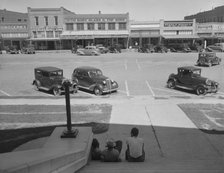 The town square of Memphis, Texas, 1937. Creator: Dorothea Lange.