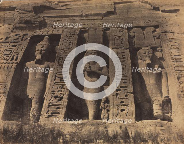 Temple of Abu Simbel, 1856. Creator: Robert Murray (British, 1822-1893).