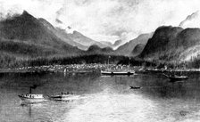 On The Way to Klondike. Skagway Town, from the head of the Lynn Canal...White Pass...1897, (1898). Creator: Unknown.