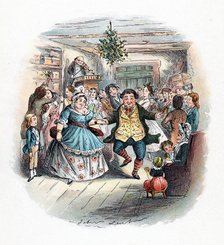 A Christmas Carol: Mr Fezziwig's Ball, 1843. Artist: John Leech