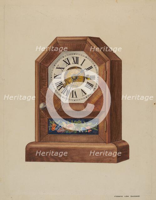 Alarm Clock (Timepiece), c. 1937. Creator: Francis Law Durand.