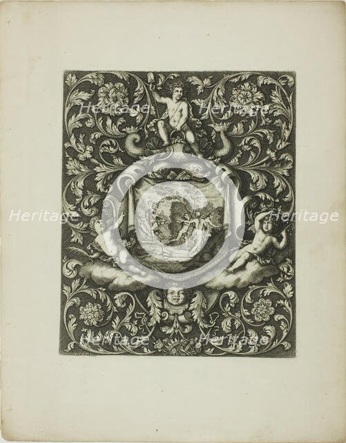 Plate Eleven, from A New Book of Ornaments, 1704. Creator: Simon Gribelin.