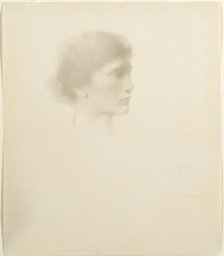 Head of a Woman, 1894 or after. Creator: Thomas Wilmer Dewing (American, 1851-1938).