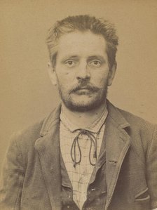 Martineau. Jules, Louis. 30 ans, né à Angers (Maine & Loire). Peintre en bâtiment. Anarchi..., 1894. Creator: Alphonse Bertillon.