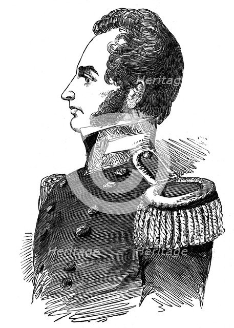 Robert John Le Mesurier MacClure, pioneer arctic explorer, 1853. Artist: Unknown