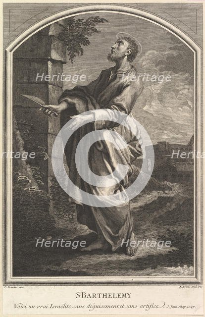 Saint Barthelemy, 1726. Creator: Etienne Brion.
