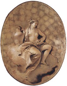 A Female Allegorical Figure, ca. 1740-50. Creator: Giovanni Battista Tiepolo.