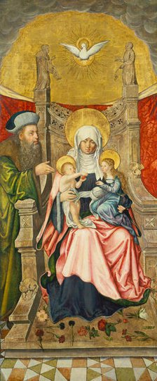 The Virgin and Child with Saint Anne and Joachim, c1505. Creator: Martin Kaldenbach.
