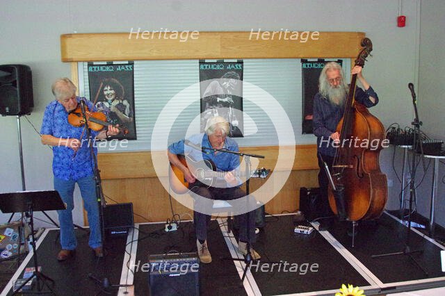 Mike Piggott’s Hot Club Trio, The Hawth, Crawley, West Sussex, 20 July 2025. Creator: Brian O'Connor.