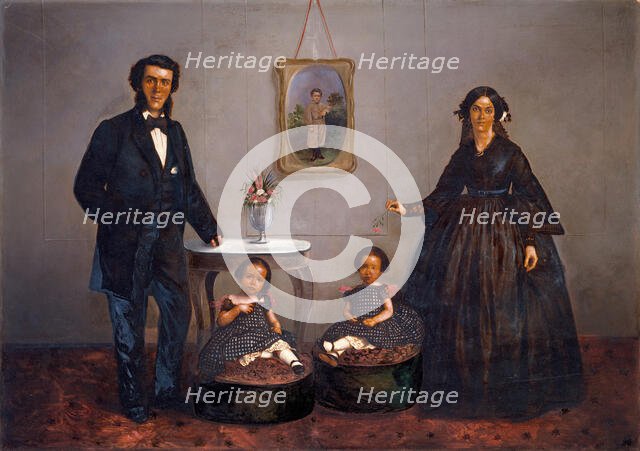 Family Portrait, ca. 1855. Creators: W. Penny, WL Germon.