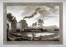 'A view of the fire engine of Chelsea Waterworks taken from the roadside', 1783. Artist: Anon