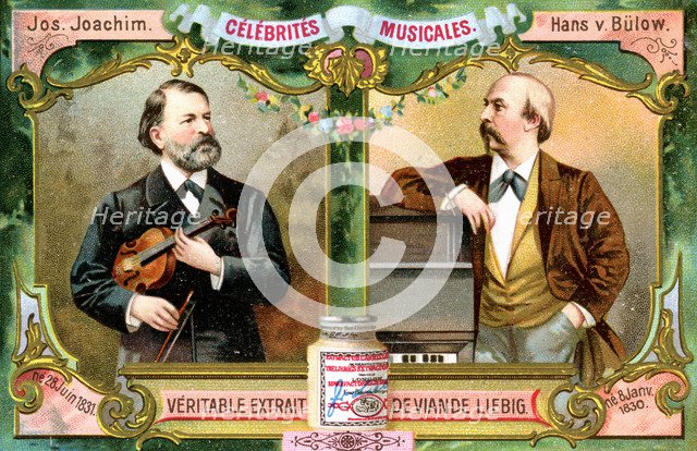 Joseph Joachim and Hans von Bulow, c1900. Artist: Unknown