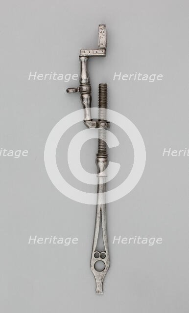 Wheel-Lock Spanner Combined with Screwdriver and Spring Clamp, Germany, 1567. Creator: Unknown.
