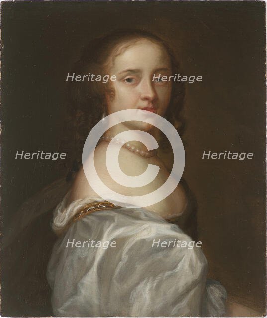 Portrait of Mary Somerset, Duchess of Beaufort (1630-1715), c. 1660. Creator: Anonymous.