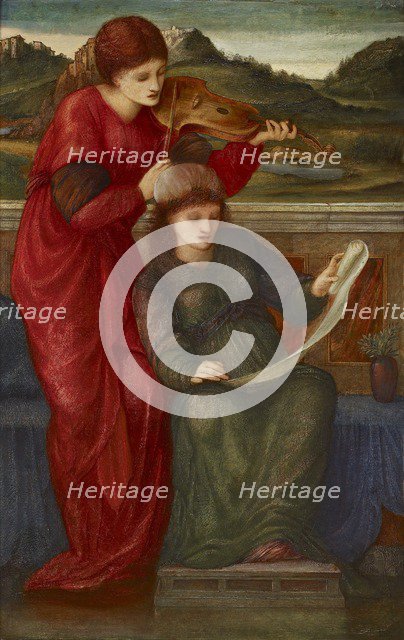 Music, 1877. Artist: Sir Edward Coley Burne-Jones.