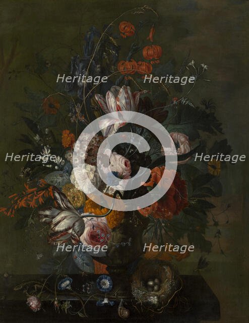 Bouquet of Flowers, c1710-1740. Creator: Jacob van Huysum.