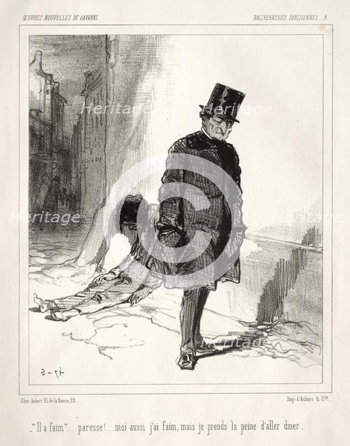 Baliverneries Parisiennes. Creator: Paul Gavarni (French, 1804-1866).