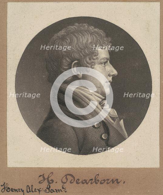 Henry Alexander Scammell Dearborn, 1806. Creator: Charles Balthazar Julien Févret de Saint-Mémin.