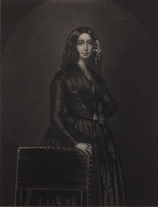 Portrait of the author George Sand (1804-1876), c. 1840.