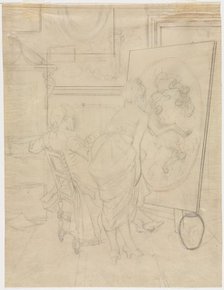 Cartoon for The Opinion of the Model. Creator: Charles Bargue (French, 1826-1883).