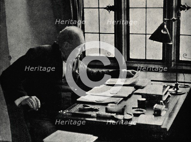 'Churchill at Work', 1940s, (1945).  Creator: Unknown.