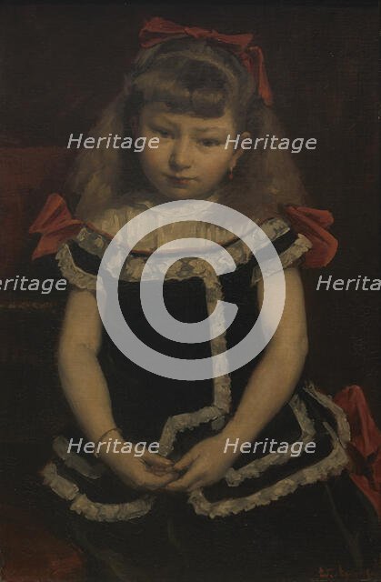 Juliette Quénel, c1870s. Creator: Edouard Agneessens.