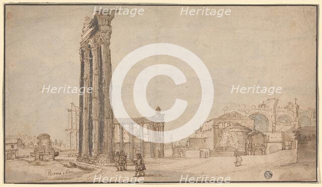 View from within the Roman Forum, 1600. Creator: Unknown.