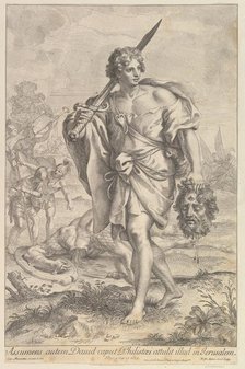 David with the Head of Goliath, 1680-1743. Creator: Robert van Audenaerde.