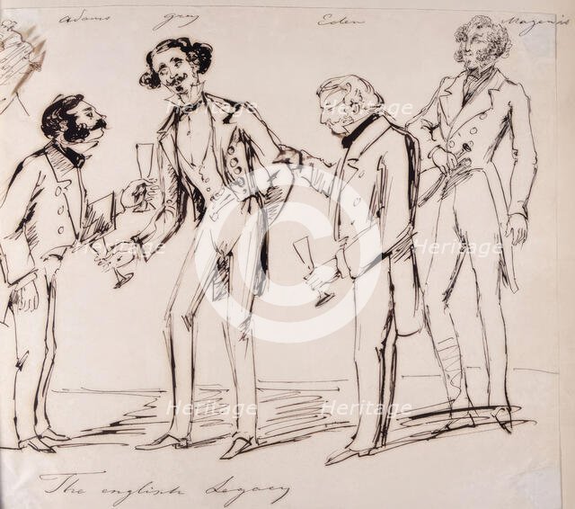 "The English legacy". The English Diplomatic Corps. (c1850s) Creator: Fritz von Dardel.