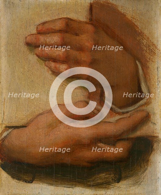 Study of Hands, 1895-1900. Creator: Milan Thomka Mitrovsky.