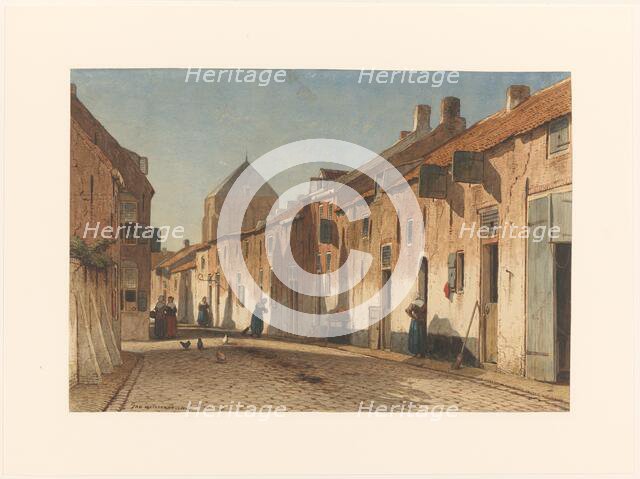 Dorpsstraat, 1832-1880. Creator: Jan Weissenbruch.