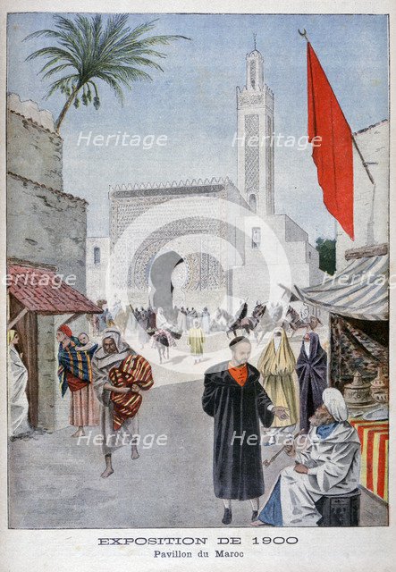 The Moroccan pavilion at the Universal Exhibition of 1900, Paris, 1900. Artist: Unknown