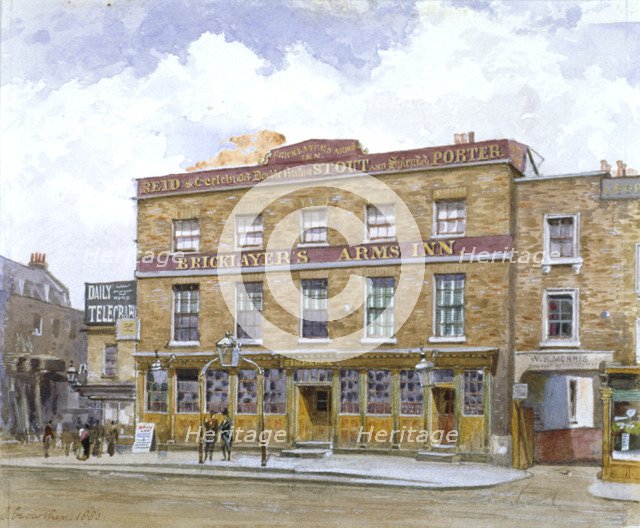 The Bricklayers' Arms Inn, Old Kent Road, Southwark, London, 1880. Artist: John Crowther