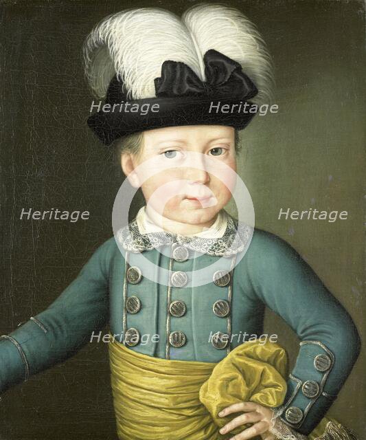 Portrait of William Frederick, Prince of Orange-Nassau, later King William I, as a Child, c.1775. Creator: Anon.